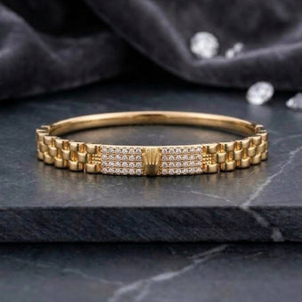 Statement Gold AD Bracelet for Women