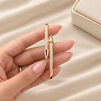 Golden Grace American Diamond Bracelet for Women