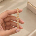 Elegant Gold Diamond AD Bracelet for Women